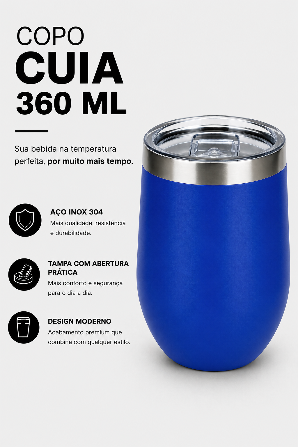 COPO CUIA 360 ML - PERSONALIZADO - 100 UNIDADES