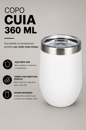COPO CUIA 360 ML - PERSONALIZADO - 100 UNIDADES