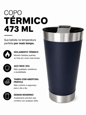 COPO TERMICO 473 ML - PERSONALIZADO - 50 UNIDADES